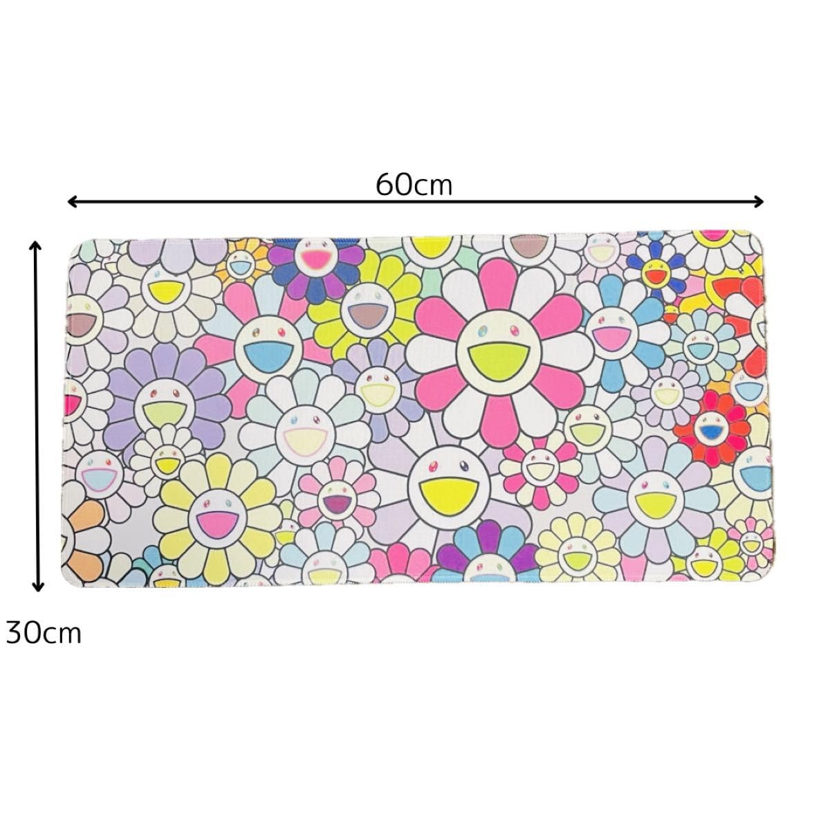 Amazon.co.jp: 村上隆さんの人気デザイン風プレイマット カラフルな